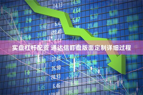 实盘杠杆配资 通达信盯盘版面定制详细过程
