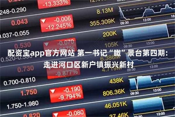 配资宝app官方网站 第一书记“瞰”景台第四期: 走进河口区新户镇振兴新村